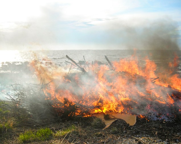 Valborgsmässoeld, Flundreviken. Foto: Linda Dahlström