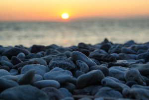 Solnedgång, Strandpromenaden. Foto: Linda Dahlström